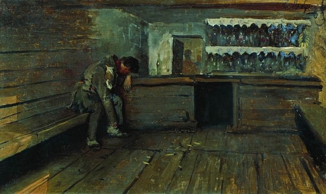 Андрей Рябушкин. Кабак. 1891